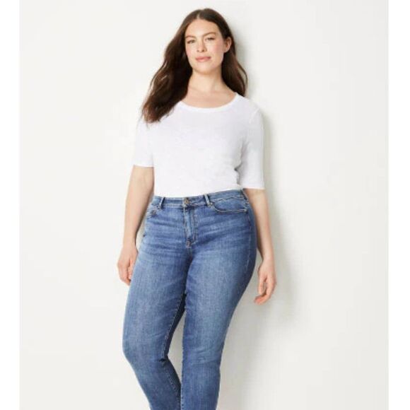 J. Jill Tried & True Crop Jeans Size 18 Stretch - Picture 1 of 16